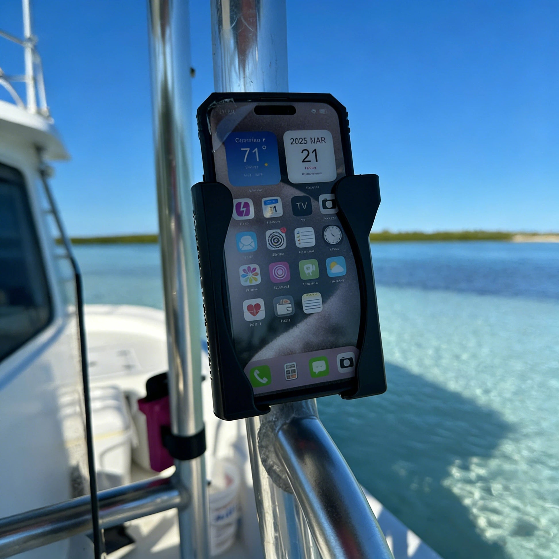 🔥 Universal Boat Phone Holder & Mount 🚤 | Tool-Free Install | 45% OFF Limited Time