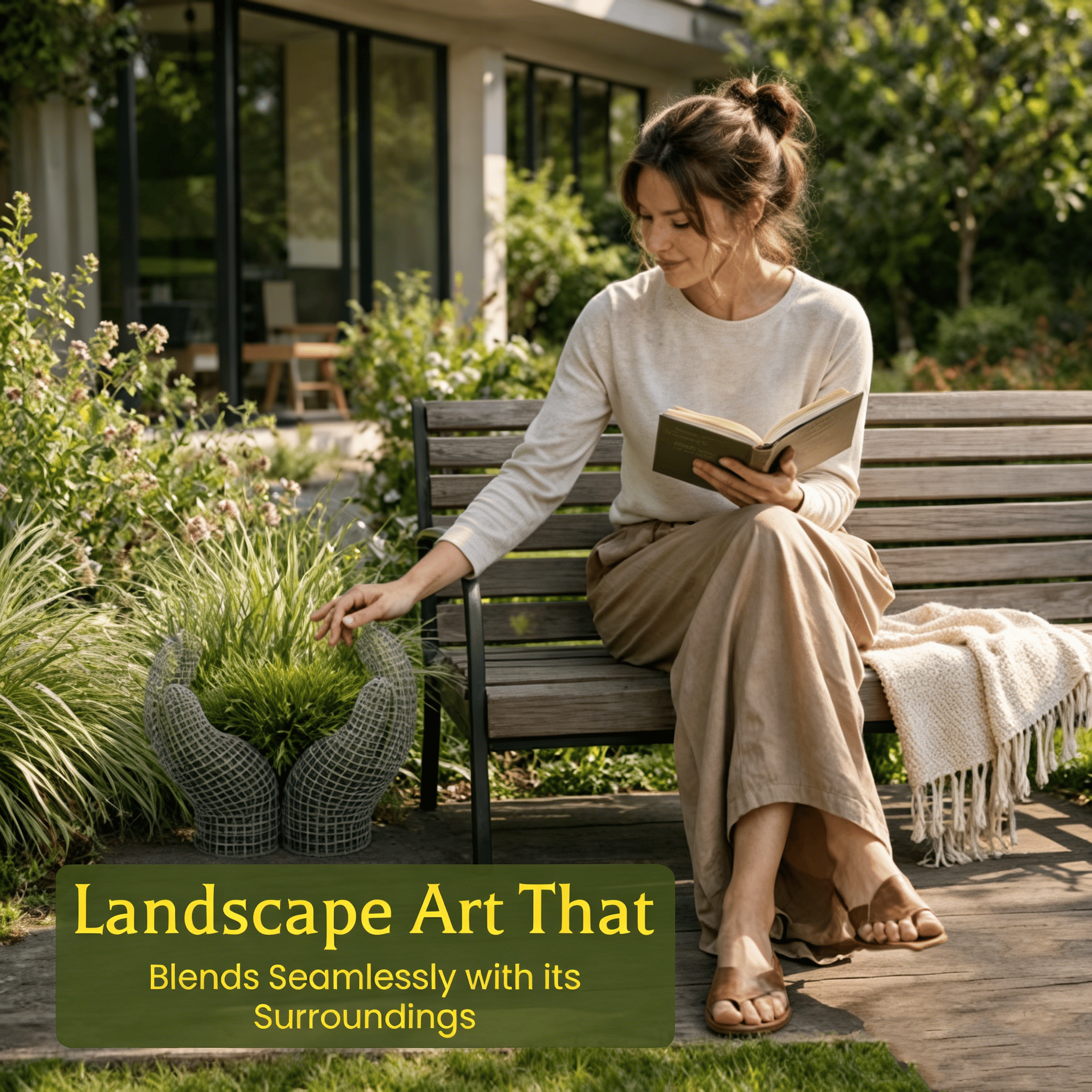 🖐️ Artistic Hand-Shaped Gardening Trellis | Precision Growth Guidance System