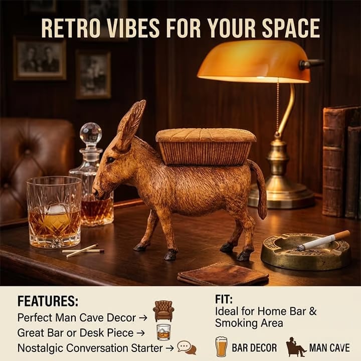 🔥Last Day 49% OFF -🐴Vintage Donkey Cigarette Dispenser
