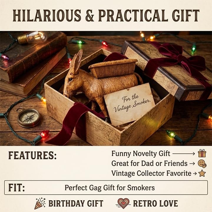 🔥Last Day 49% OFF -🐴Vintage Donkey Cigarette Dispenser