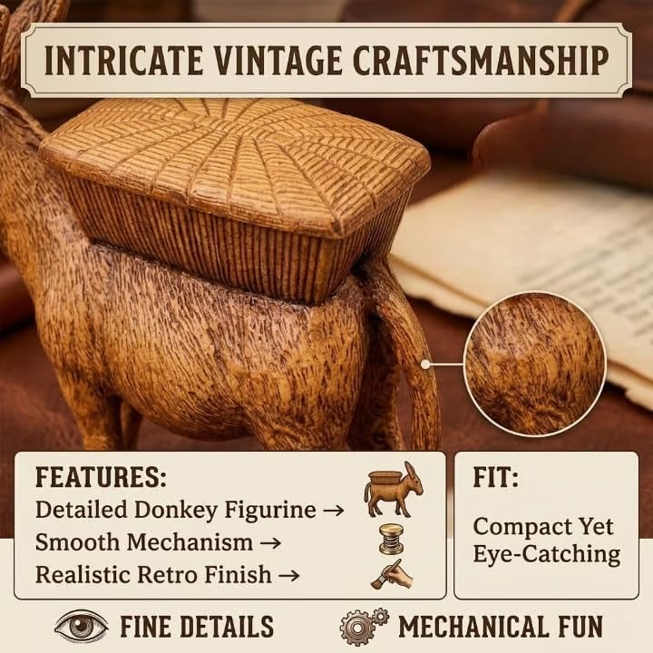 🔥Last Day 49% OFF -🐴Vintage Donkey Cigarette Dispenser