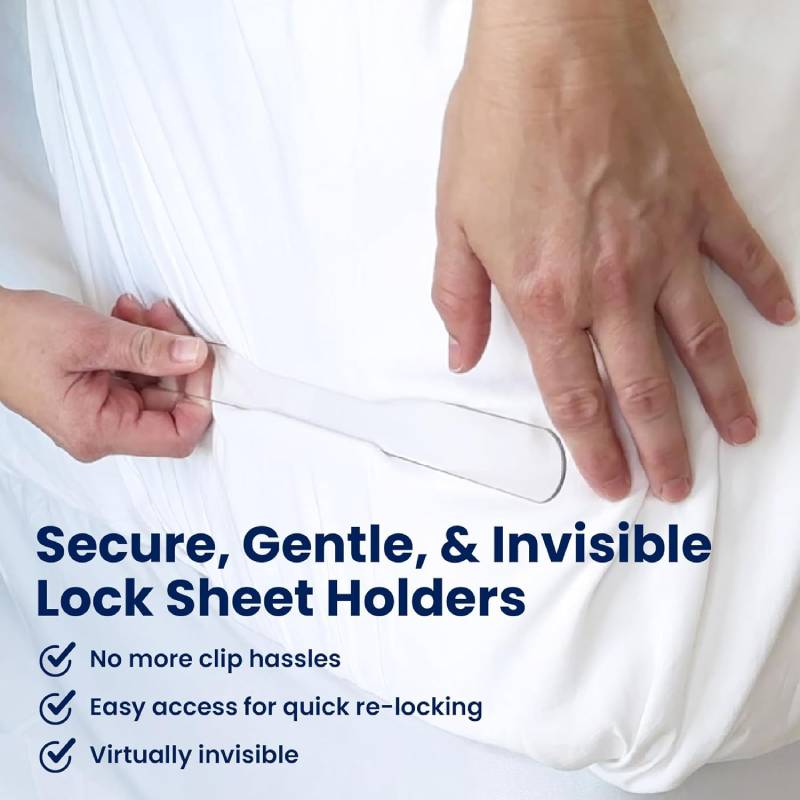 🔥4-Pack Universal Heavy-Duty Bed Sheet Holder Straps No-Slip Peace of Mind
