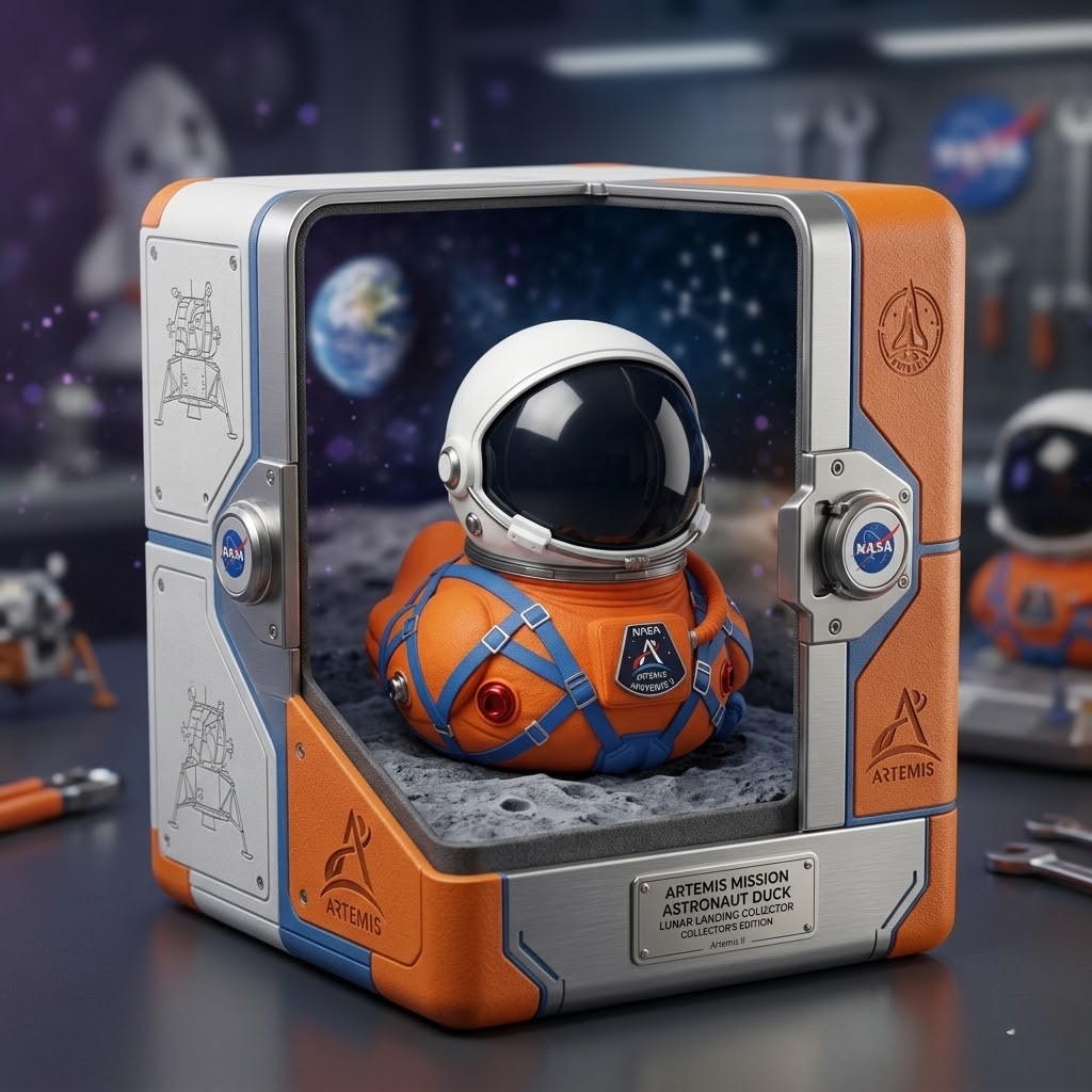 NASA Artemis II Astronaut Rubber Duck