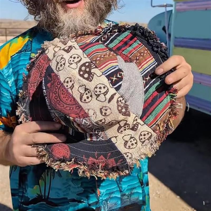 🔥Last Day 50% OFF - 🎩Frayed Patchwork Bucket Hat(✨Shapeable Brim One-of-a-Kind Style}