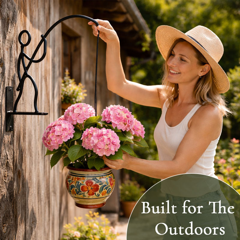 Fishing Man Hanging Plant Hoo