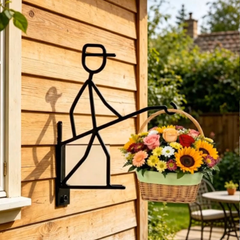 Fishing Man Hanging Plant Hoo
