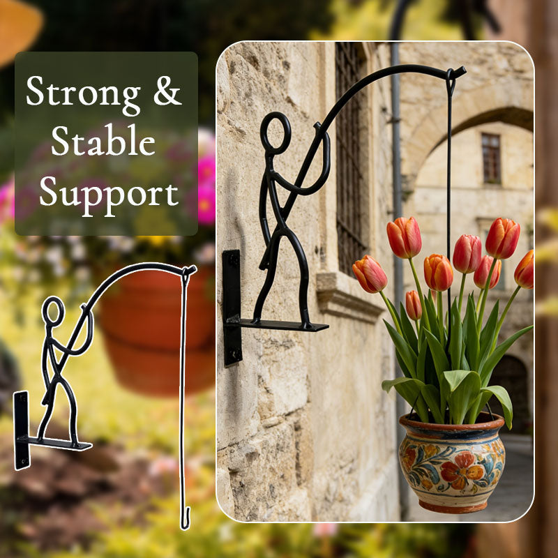 Fishing Man Hanging Plant Hoo