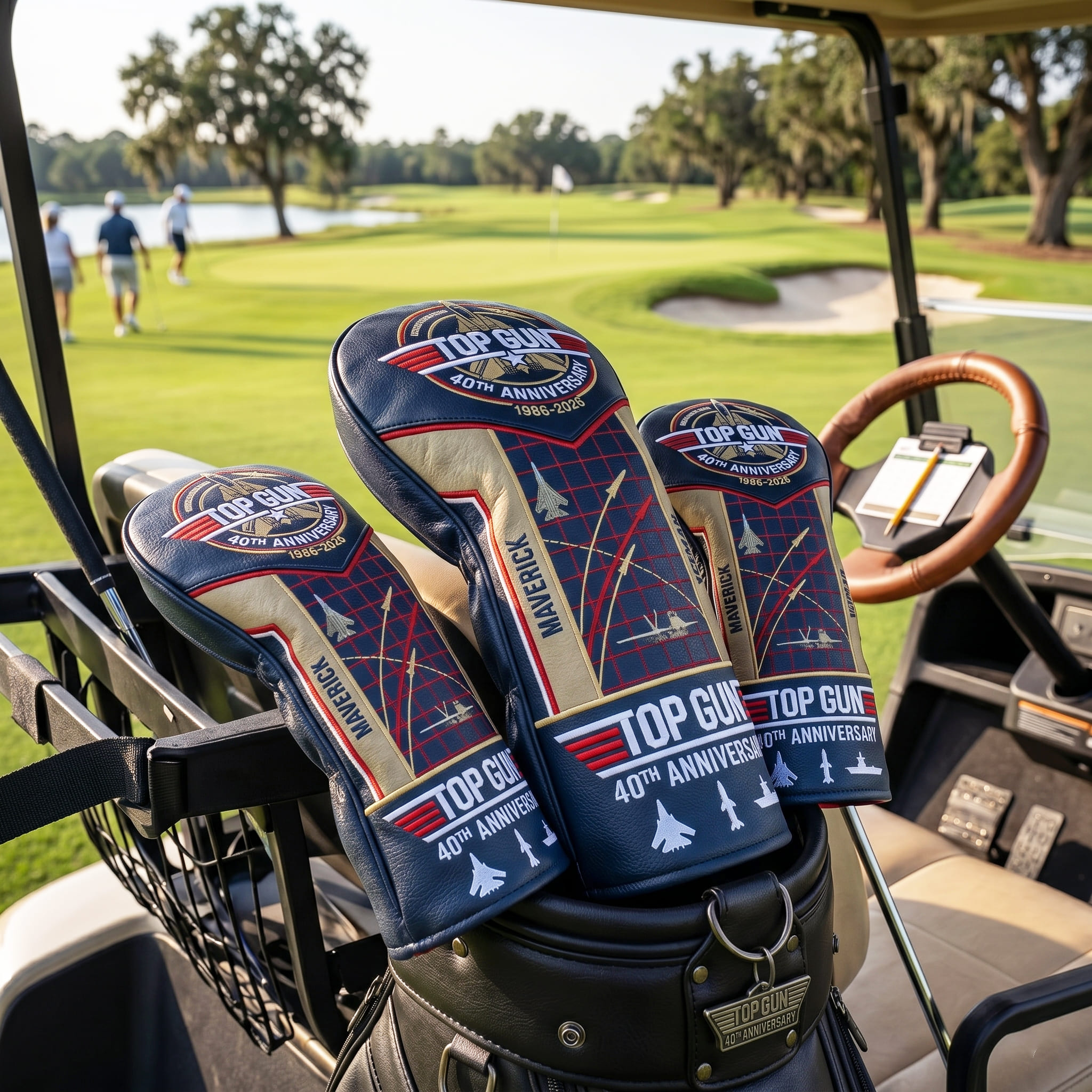 Top Gun 40th Anniversary 1986-2026 Maverick and Iceman Elite Leather Golf Head Covers