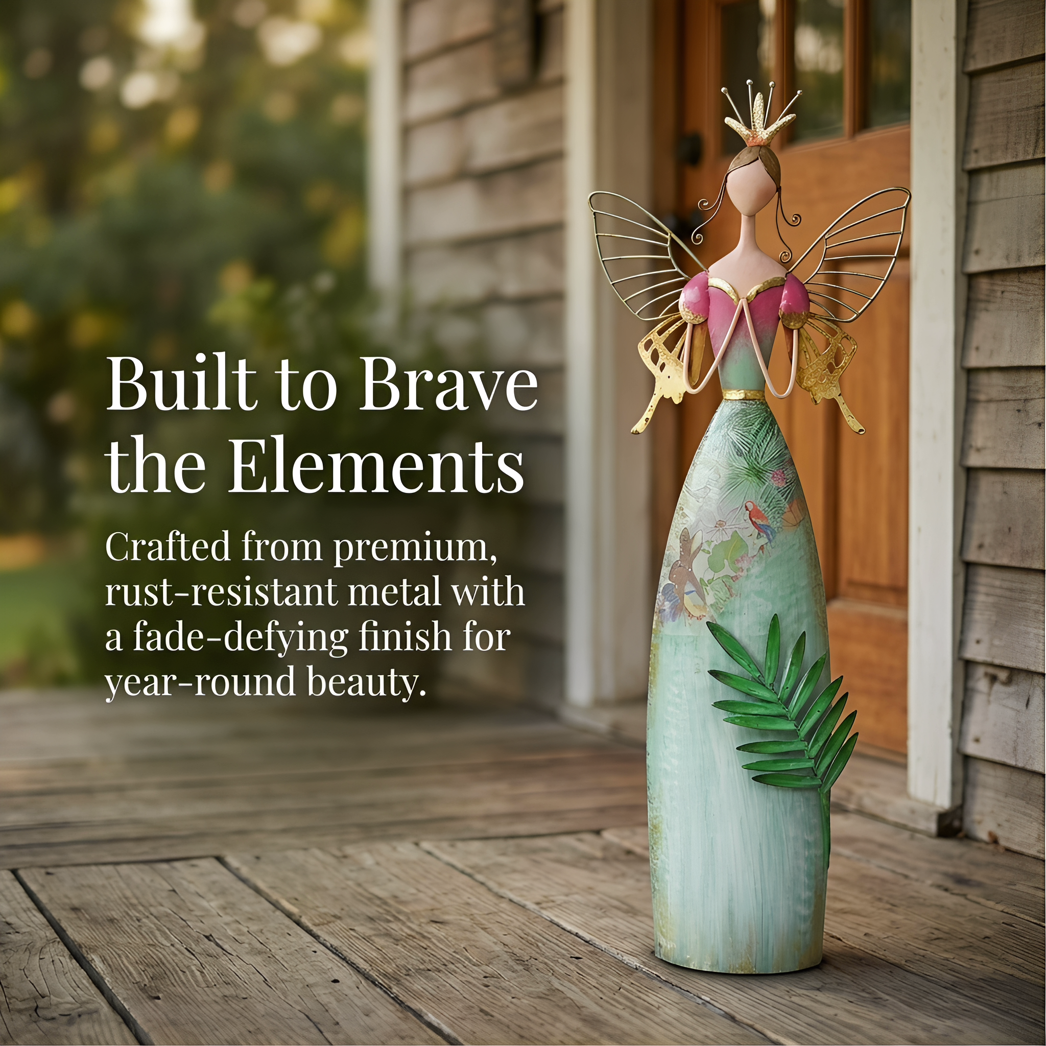 Fairy Angel Garden Metal Statue