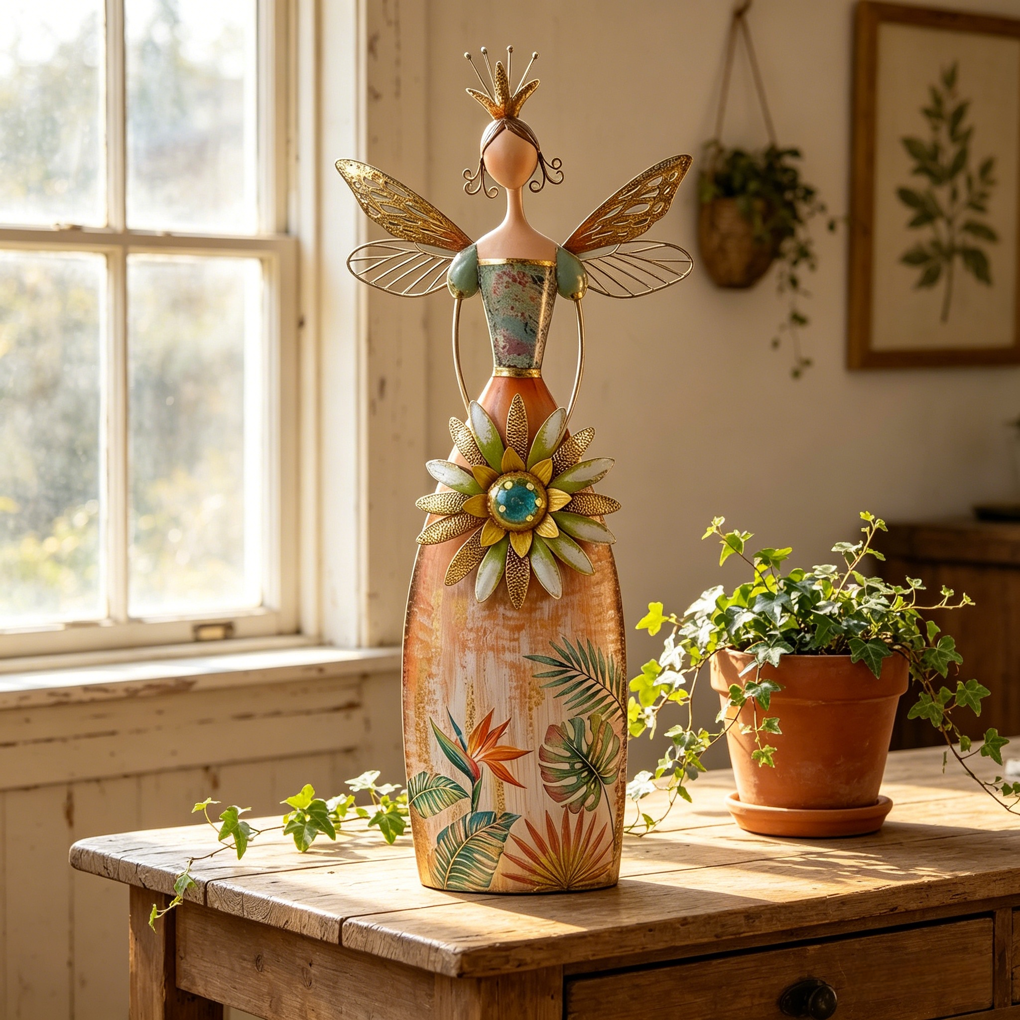 Fairy Angel Garden Metal Statue