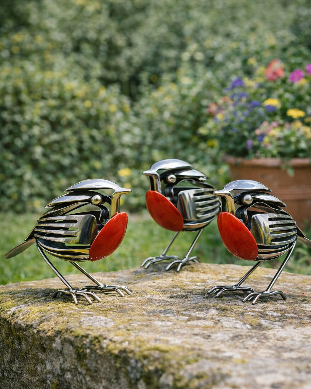 Robin Scrap Metal Art Sculpture