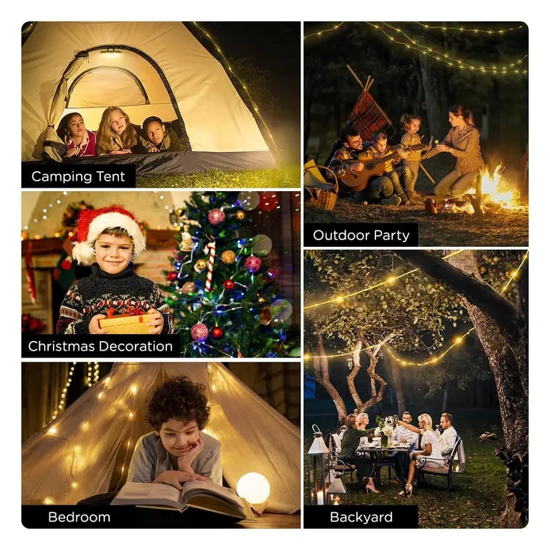✨4 in 1 Camping String Lights