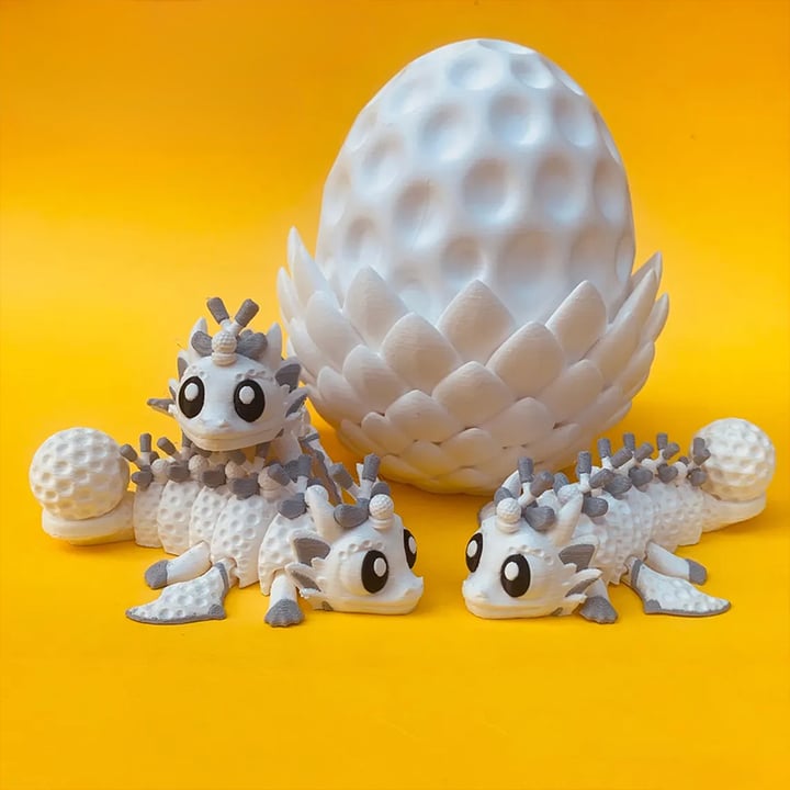 🔥LAST DAY 49% OFF-⚾ Flexi Baseball Dragons & Egg: Winged Dragon Fidget Toy