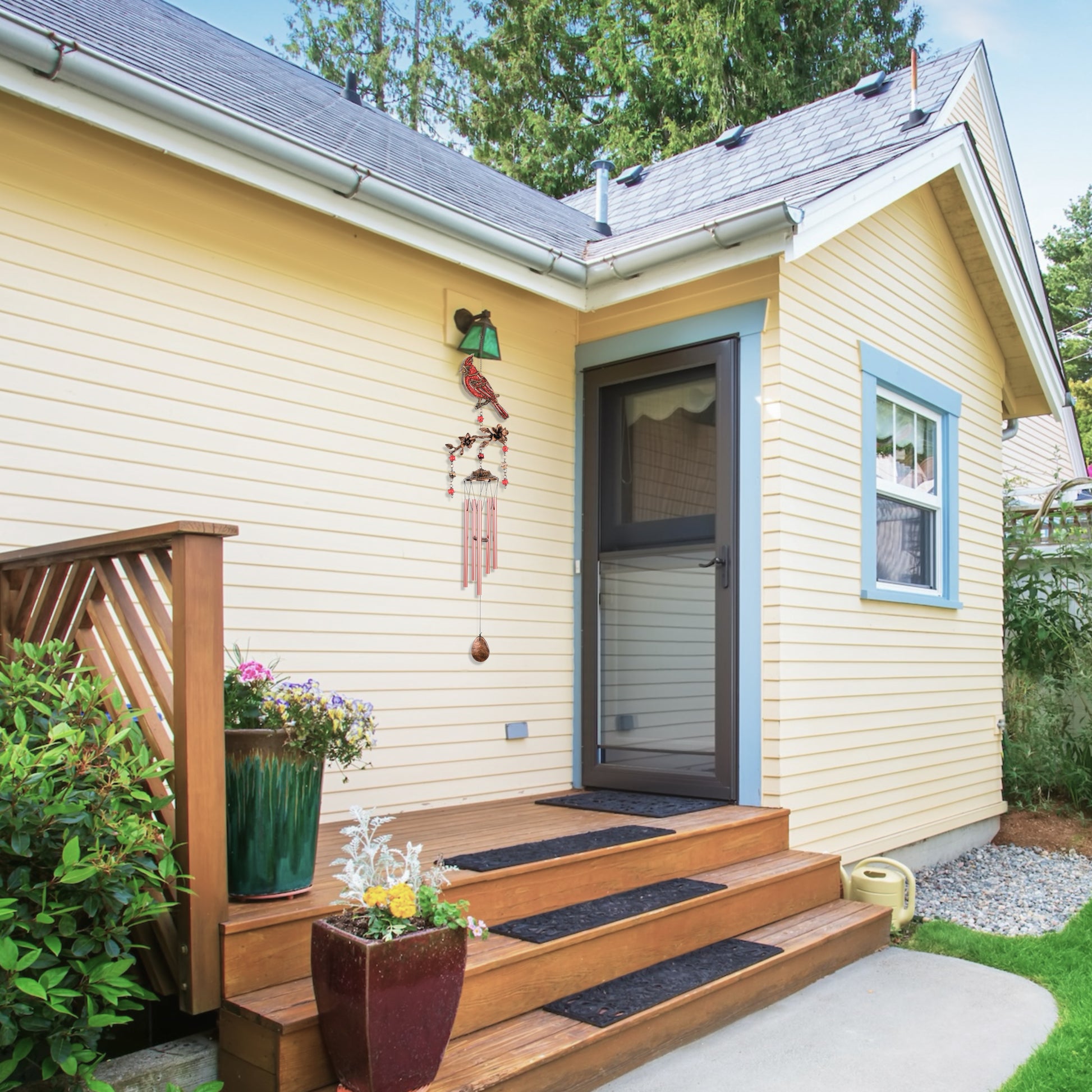 Cardinal Wind Chimes Gift for Mom 