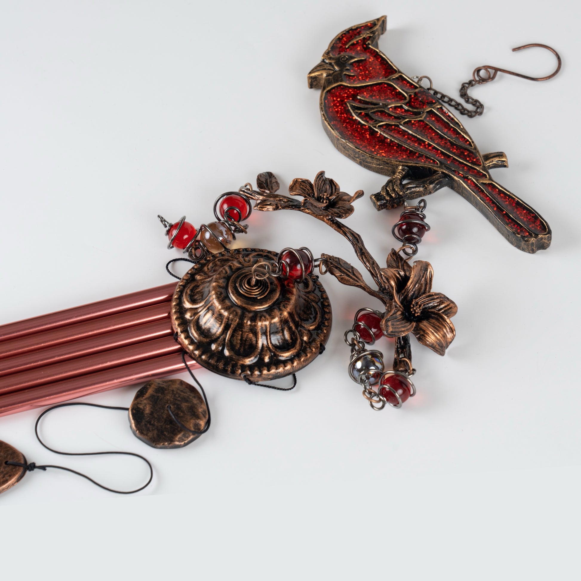 Cardinal Wind Chimes Gift for Mom 