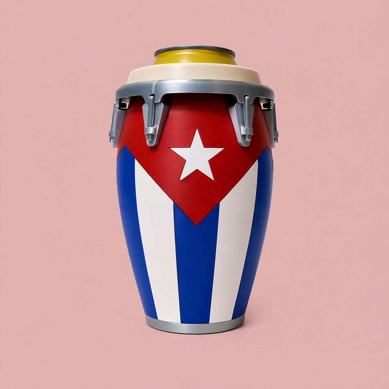 Conga-Style Can Holder – Celebrate Caribbean Pride, One Sip at a Time