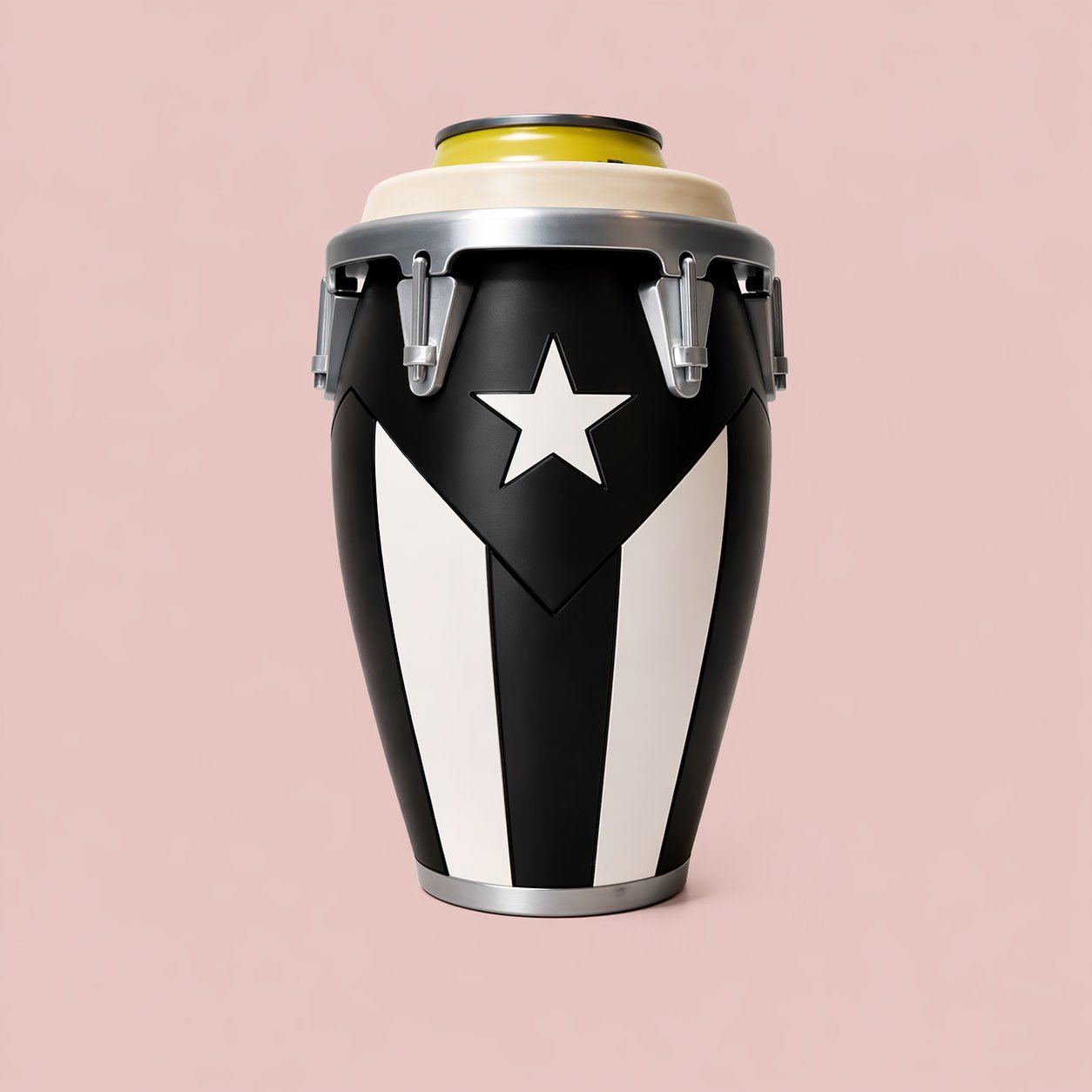 Conga-Style Can Holder – Celebrate Caribbean Pride, One Sip at a Time