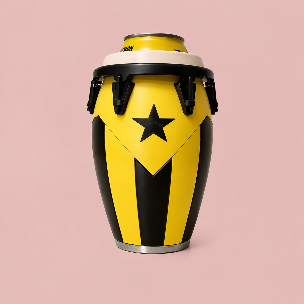 Conga-Style Can Holder – Celebrate Caribbean Pride, One Sip at a Time