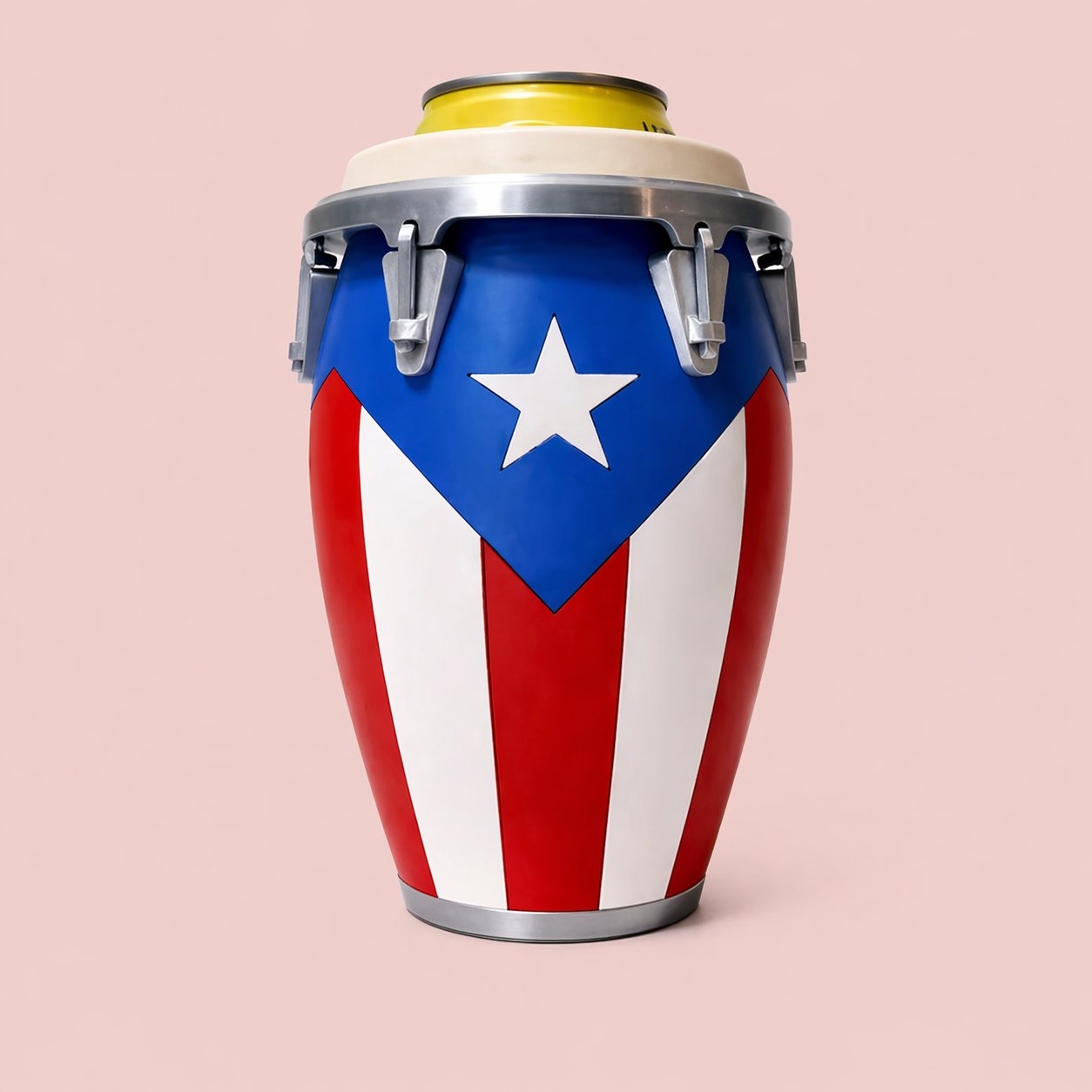 Conga-Style Can Holder – Celebrate Caribbean Pride, One Sip at a Time