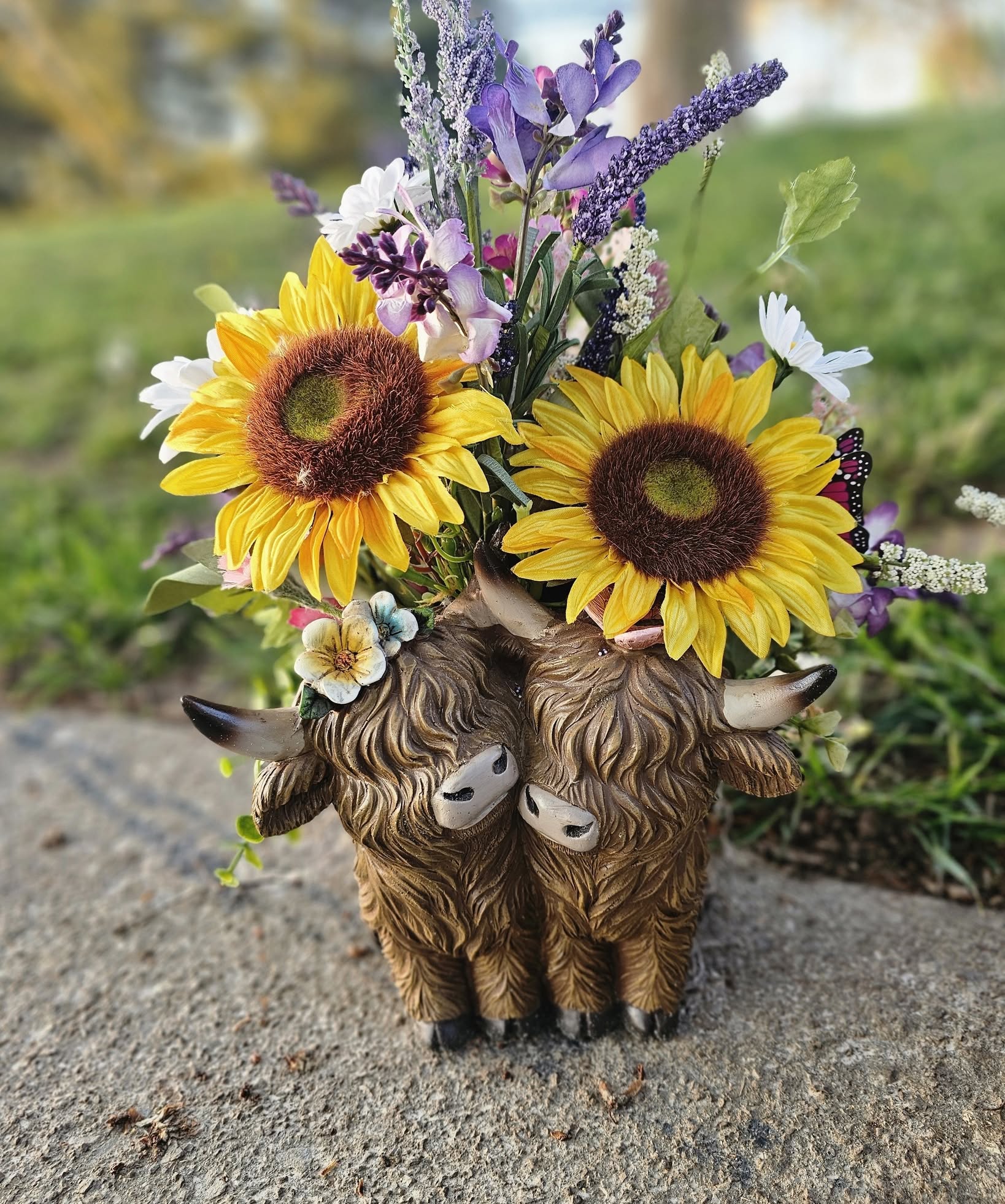 Highland Cow Flower Pot