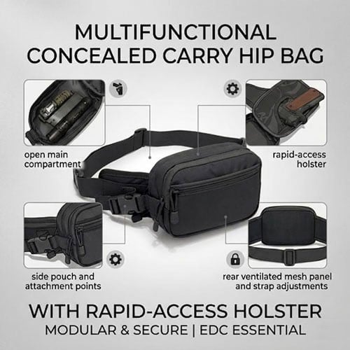 Multifunctional Concealed Carry Hip Bag with Rapid-Access Holster(✨Buy 2 Free Shipping)