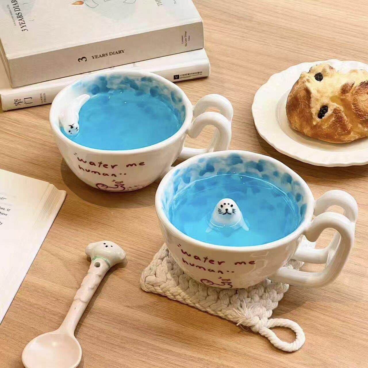 Cute Seal Ceramic Mug – Novelty Coffee Cup for Animal Lovers
