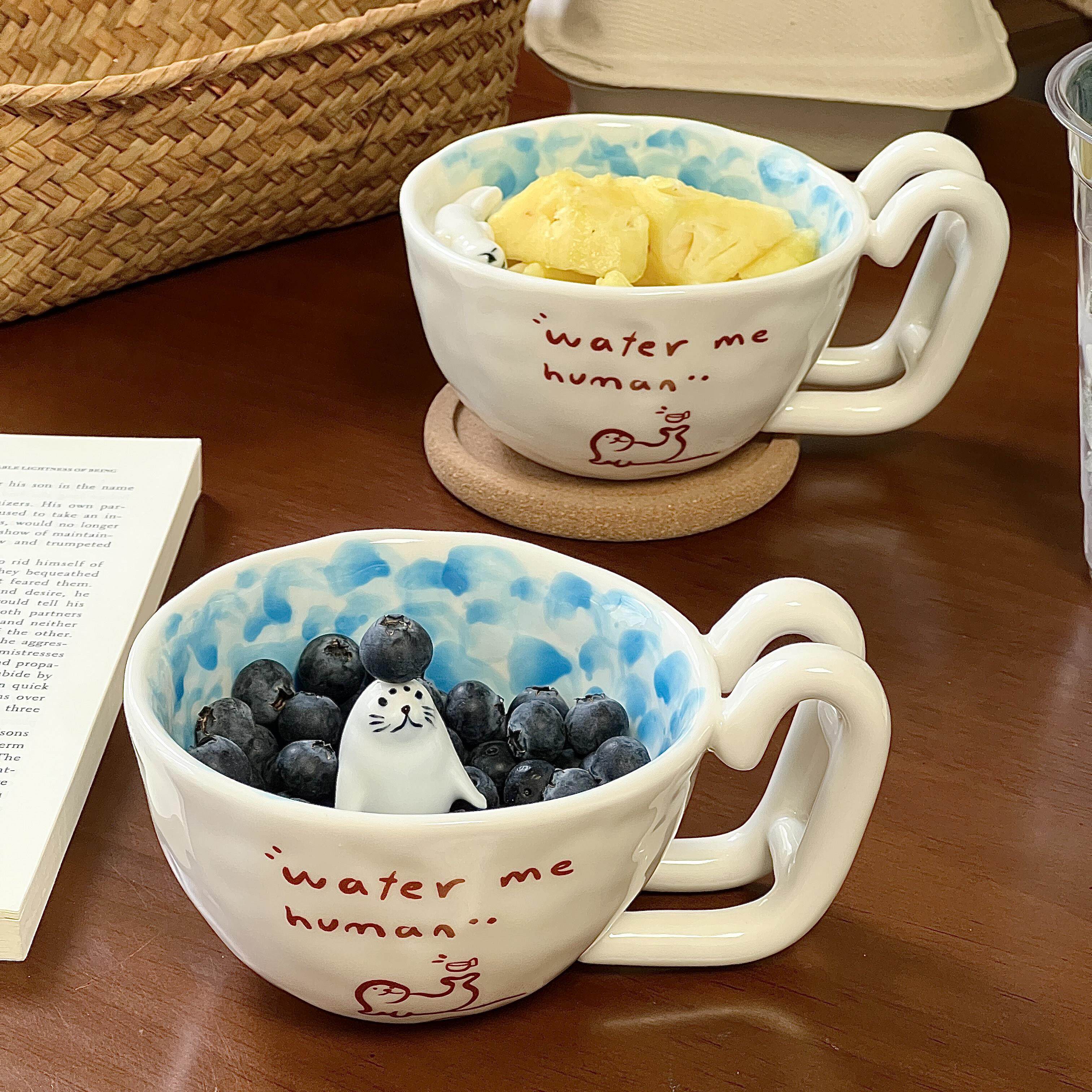 Cute Seal Ceramic Mug – Novelty Coffee Cup for Animal Lovers