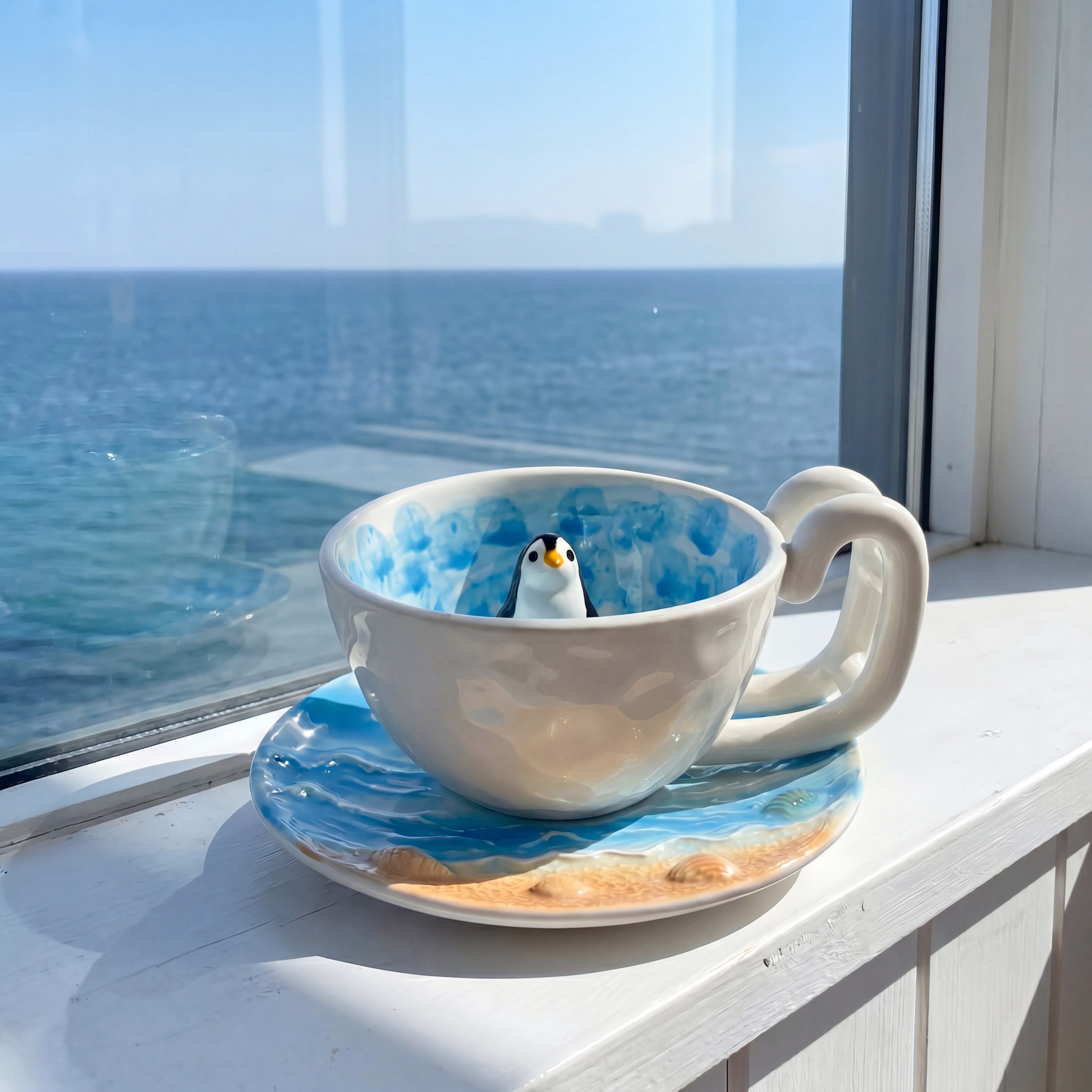 Cute Seal Ceramic Mug – Novelty Coffee Cup for Animal Lovers