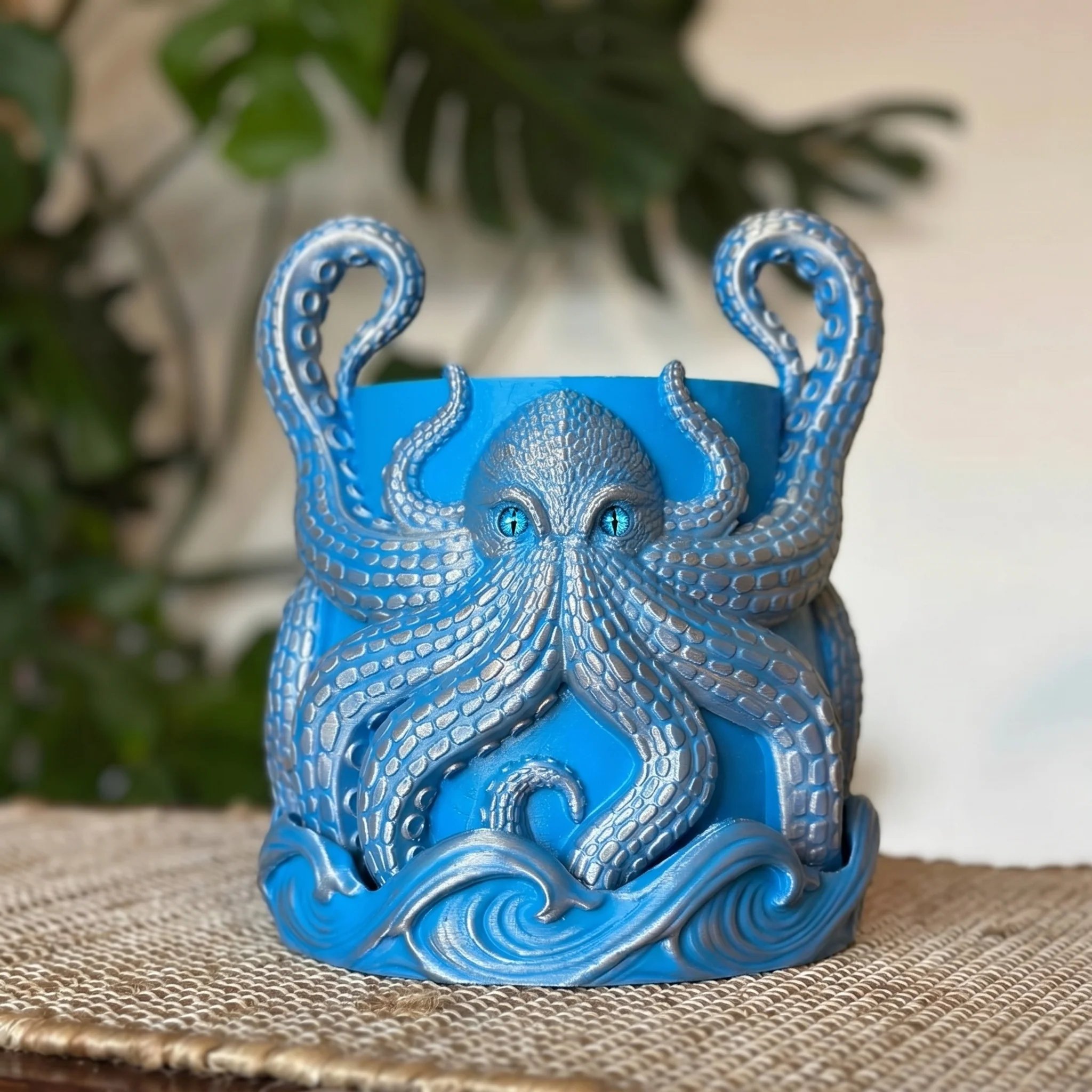 3D Printed Kraken Planter – Octopus Planter with Tray