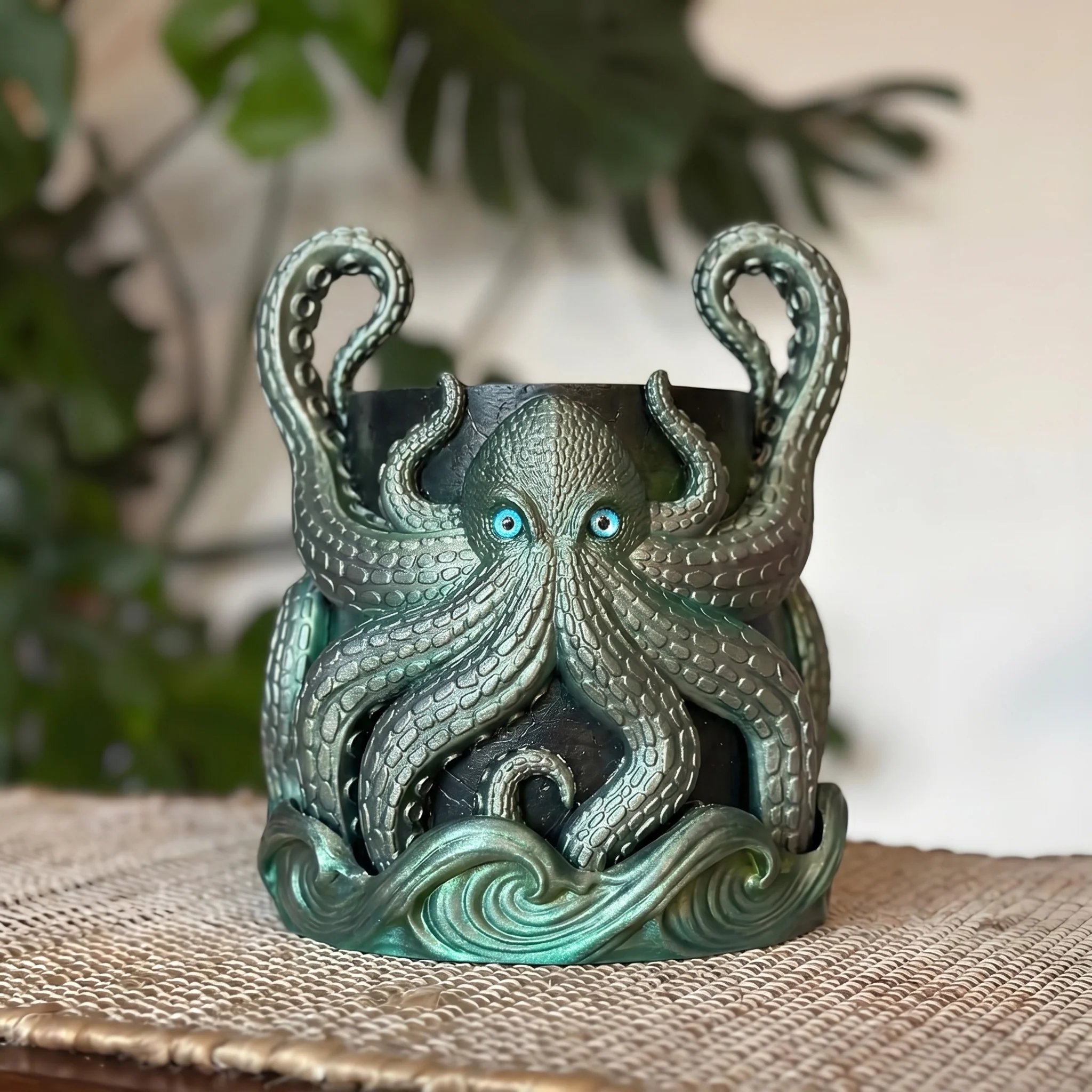 3D Printed Kraken Planter – Octopus Planter with Tray