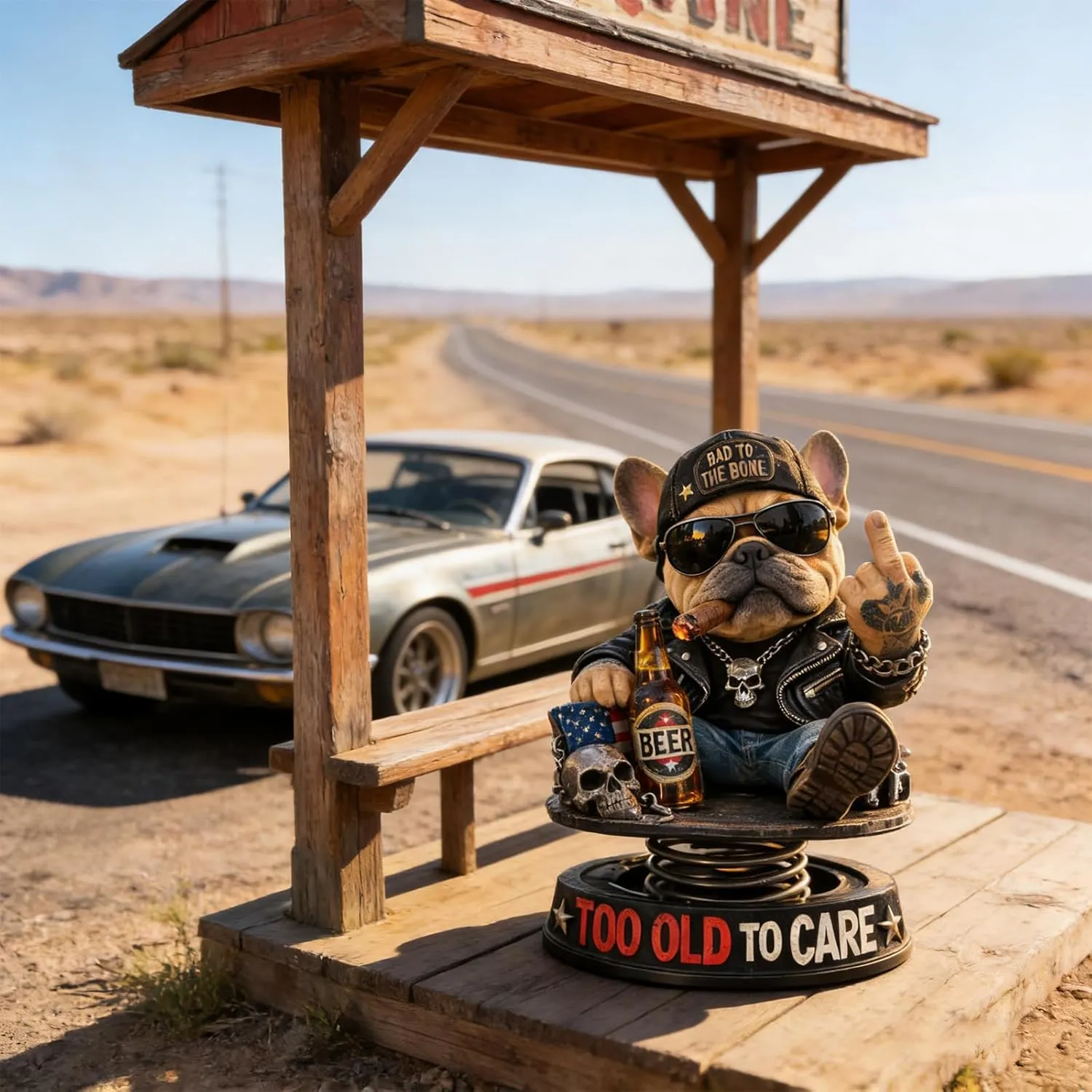 ⏰Too Old To Care Dashhoard Bobblehead