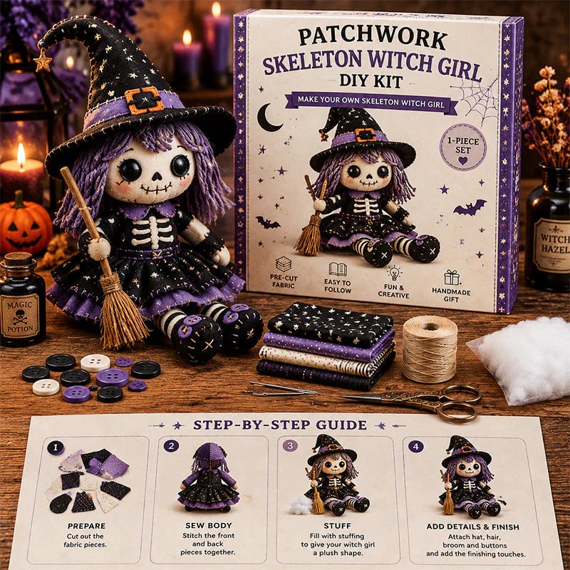 Halloween DIY Skeleton Doll Sew Kit