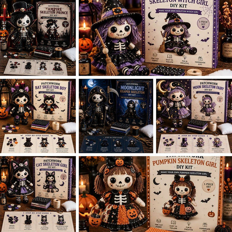 Halloween DIY Skeleton Doll Sew Kit