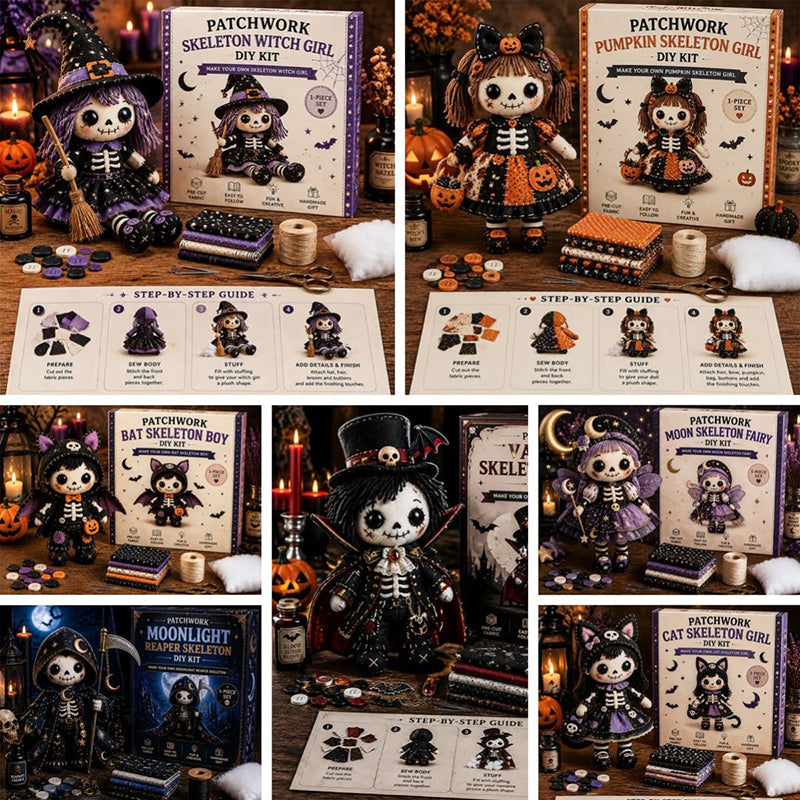 Halloween DIY Skeleton Doll Sew Kit