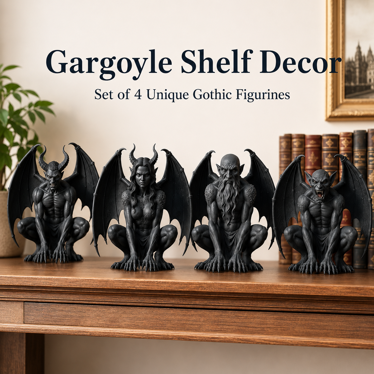 🎁Last Day 50% OFF - Gargoyle Shelf Decor