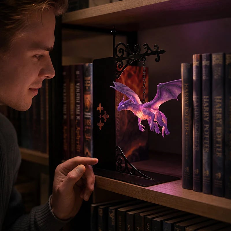 🐲Dragon Bookshelf Lamp - Enchanting Floating Dragon Night Light