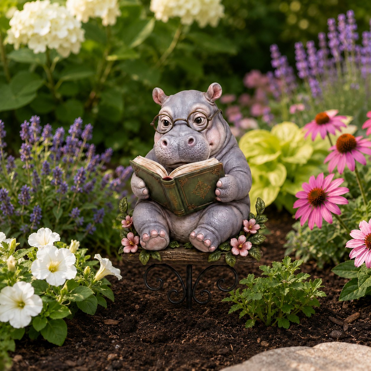 😺🐶Animal Reading Garden Stake📖