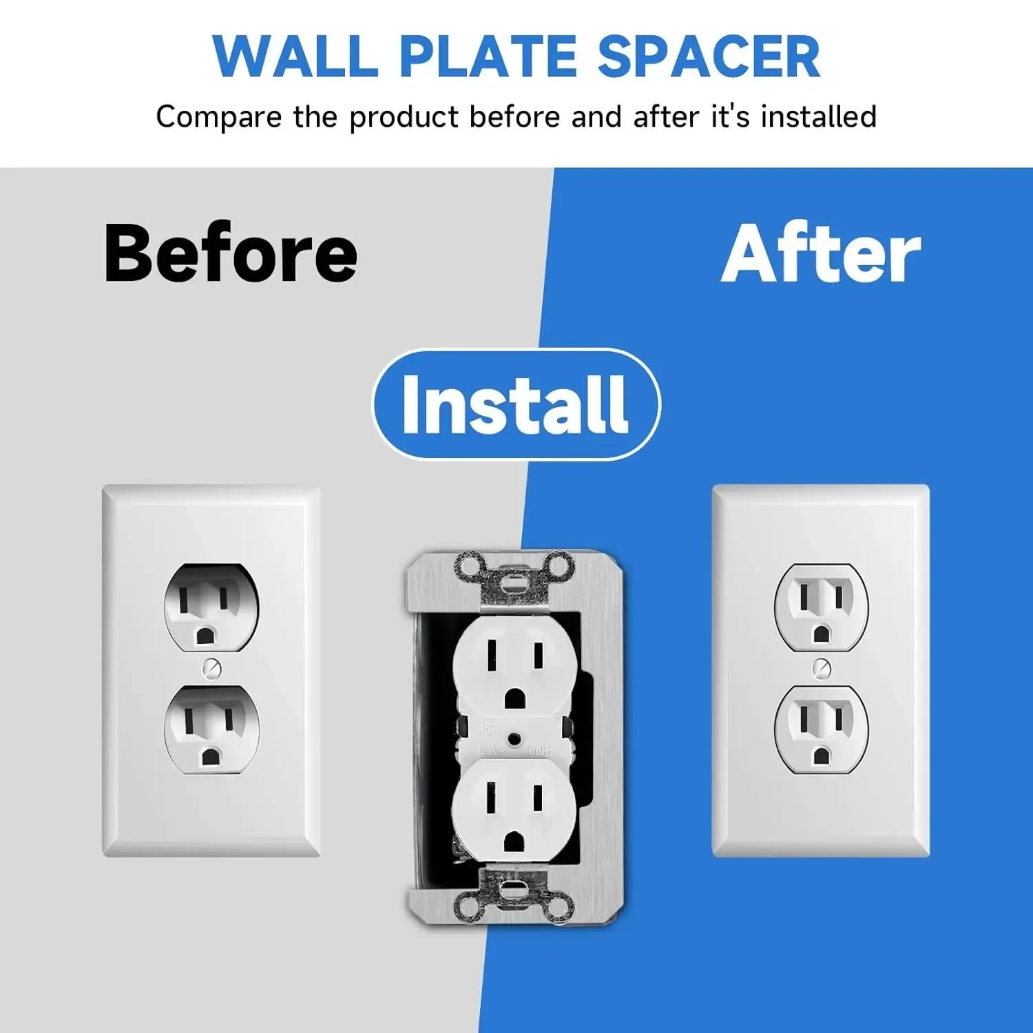 🔥Wall Plate Spacer,Spacers for Electrical Outlets 