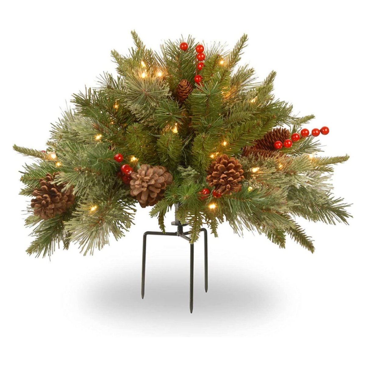✨🎄Pre-lit Artificial Christmas Tree Urn Filler💐