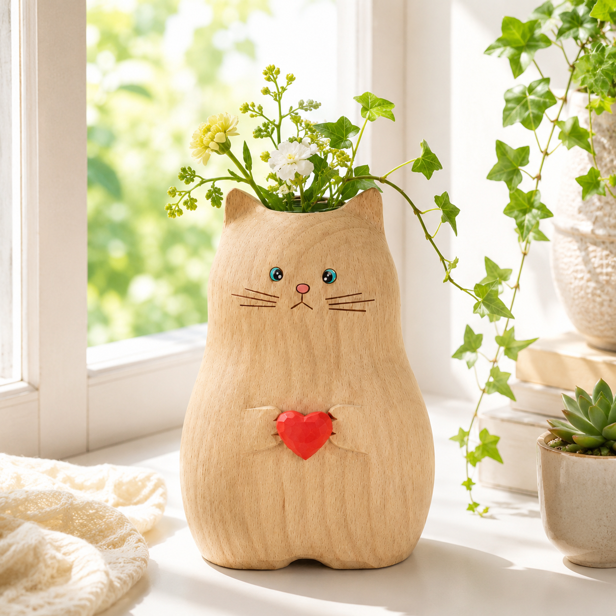 Cute Cat Vase