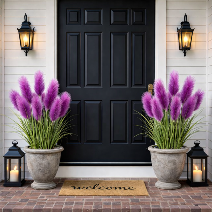 31.5 inches Tall Purple Pampas Grass Arrangement