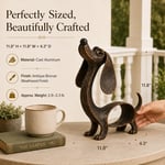 🐶✨Antique Bronze Dachshund Sculpture | Vintage Home Garden Ornament
