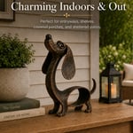🐶✨Antique Bronze Dachshund Sculpture | Vintage Home Garden Ornament