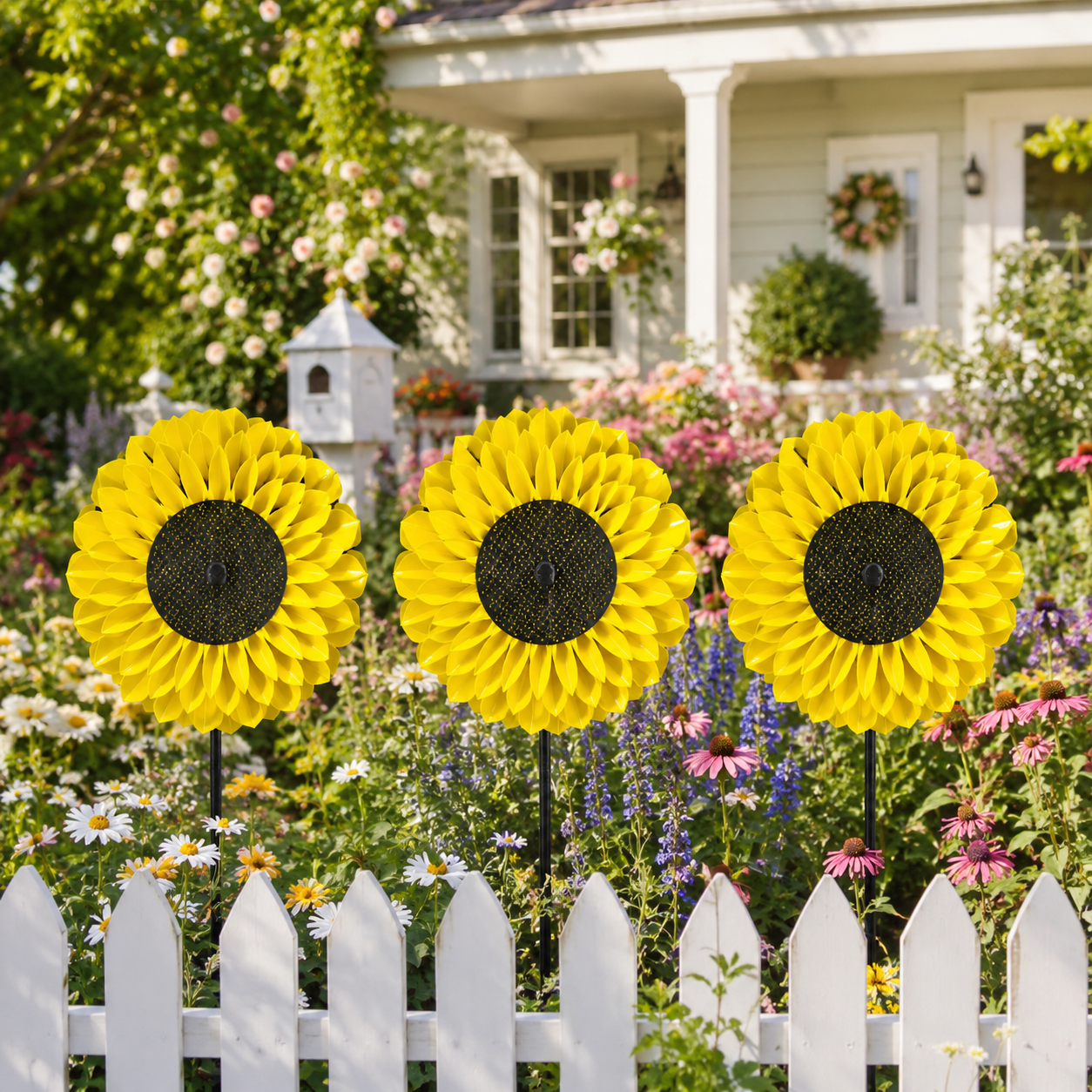 Sunflower Garden Wind Spinner