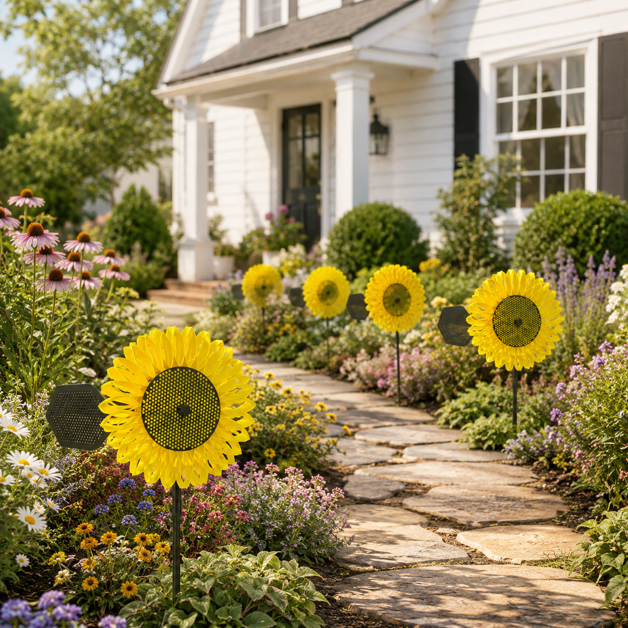 Sunflower Garden Wind Spinner