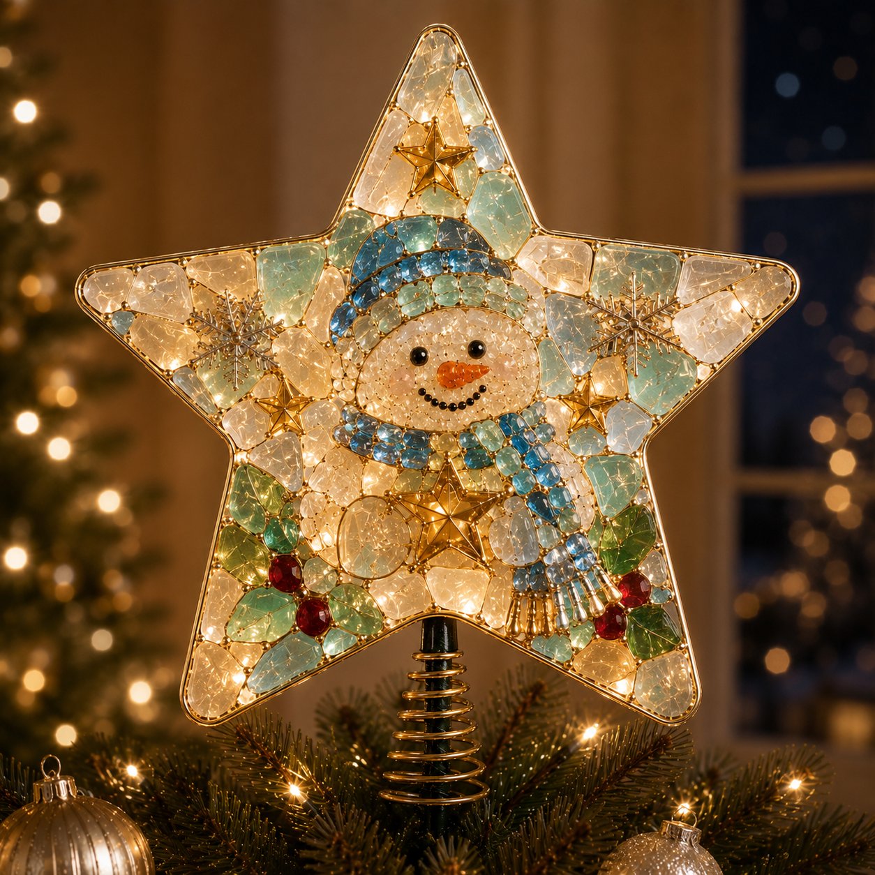 🎄 DIY Sea Glass Art Christmas Tree Topper Kit