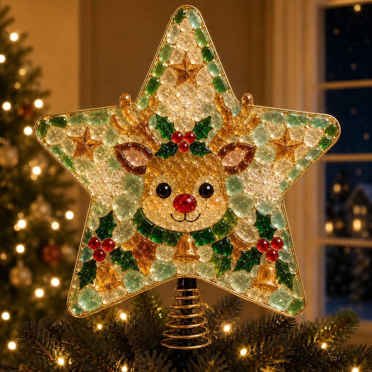 🎄 DIY Sea Glass Art Christmas Tree Topper Kit