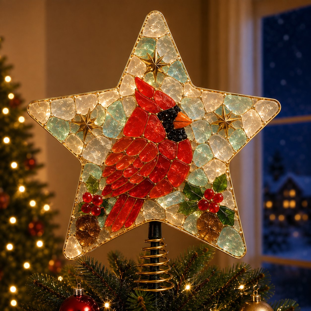 🎄 DIY Sea Glass Art Christmas Tree Topper Kit