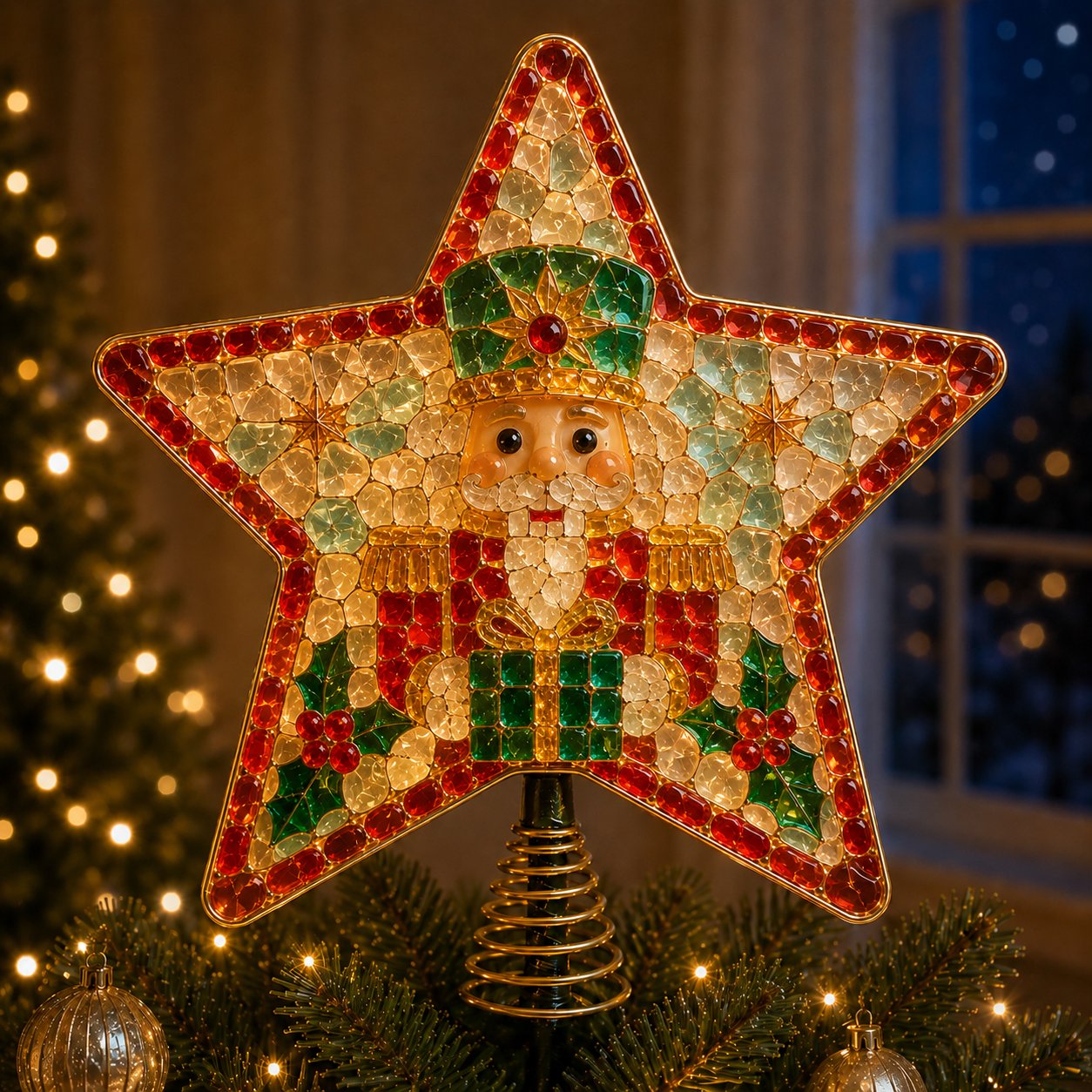 🎄 DIY Sea Glass Art Christmas Tree Topper Kit