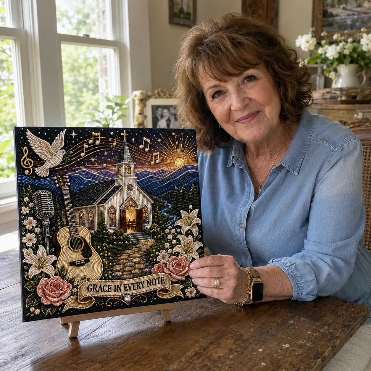 🎤 Premium 3D Pearl Dolly Country Music Tribute Art Kit 